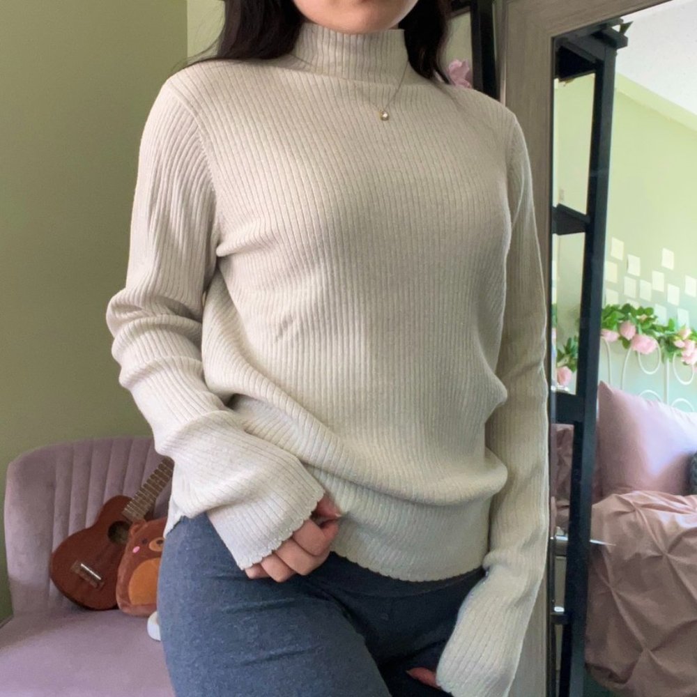 Sparkle Mock Neck Long Sleeve